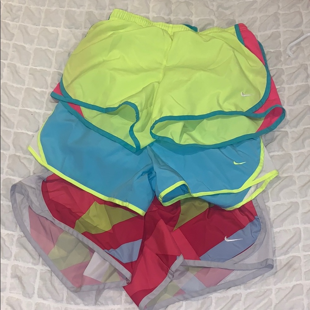 neon nike shorts